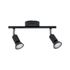 Réglette salle de bains 2 spots GU10 Carolina anthracite IP44 2x10W - PAULMANN