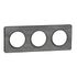 Plaque de finition 3 postes ardoise/ anthracite - Odace 2011 Touch SCHNEIDER ELECTRIC