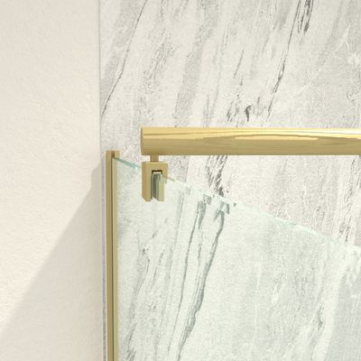 Barre de fixation murale or extensible 70-100 cm paroi de douche à l'italienne AURLANE