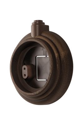 Socle pour mécanisme en saillie 1 poste câble apparent bois hêtre vieilli  - Garby Dimbler FONTINI
