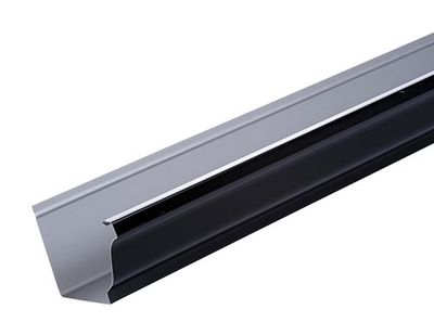 Gouttière moulurée aluminium noir L. 4 m EDILIANS