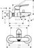 Mitigeur de baignoire Logis E HANSGROHE