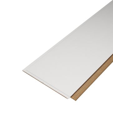 Lambris mdf revêtu white uni 9002 - 10 x 202 x 1300 mm - AJ TIMBER