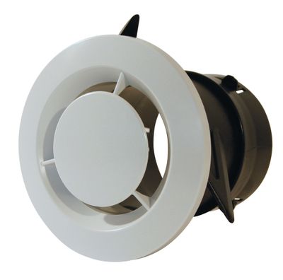 Bouche d'extraction pour VMC simple flux blanche diamètre 80 mm AUTOGYRE