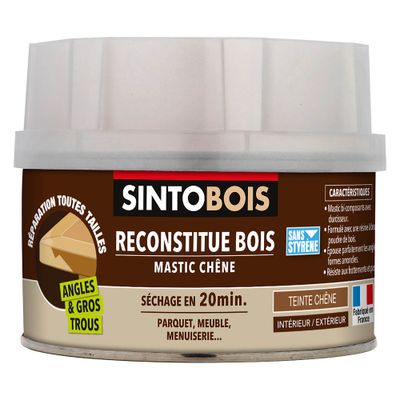 Mastic reconstituant bois chêne 190 gr SINTOBOIS