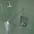 Paroi de douche à l'italienne 50x195 cm profilé chrome verre transparent 5 mm Essentiel - AURLANE