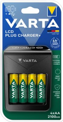Chargeur de piles LCD Plug Charger+ 2100 mAh VARTA