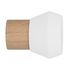 Embout déco bicolore à visser en bois diam 28 mm Finition Blanc laqué - MOBOIS