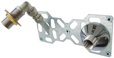 Platine double à compression pour tube multicouche Ø 16 mm - QUICK PLOMBERIE