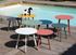 Table basse de jardin MASSAI acier blanc ø 45 cm - PROLOISIRS