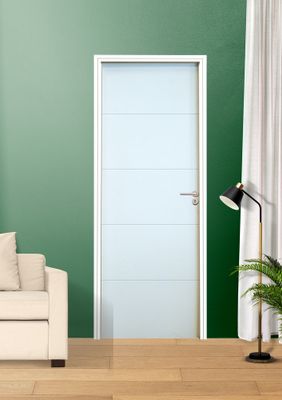 Bloc-porte fin de chantier postformé QUADRIZ H.204 x l.73 cm prépeint poussant gauche - SMIS