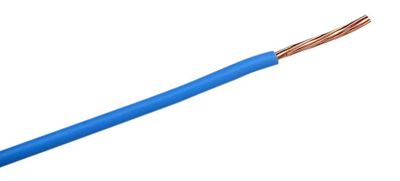 Fil électrique H07V-R 6 mm² semi-rigide bleu au mètre - NEXANS