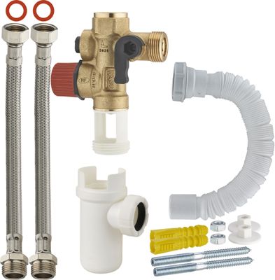 Groupe de sécurité pour chauffe-eau laiton 3/4 NF avec kit complet - QUICK PLOMBERIE