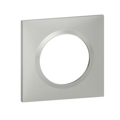Plaque carrée 1 poste aluminium Dooxie LEGRAND
