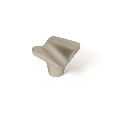 Bouton de meuble vague nickel mat 32 x 32 mm REI