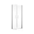 Portes de douche battantes 80x192 cm profilé chrome verre transparent 5 mm New Style - SCHULTE