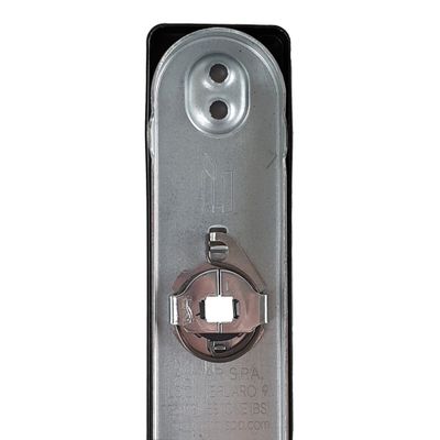 Poignées de porte double entraxe Celio noir mat à clé ALPERTEC