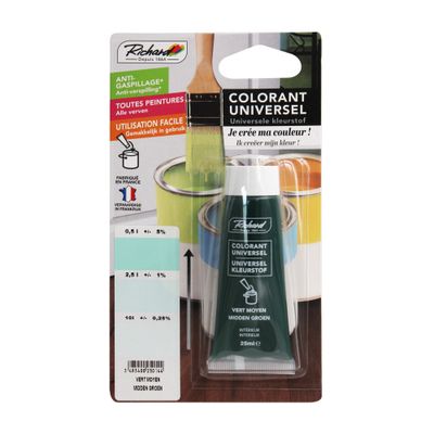 Colorant universel pour peinture 25 ml vert moyen RICHARD