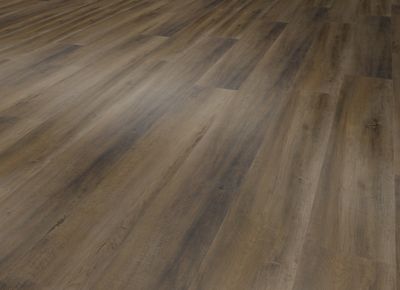 Sol vinyle effet bois marron MADINA ép 5,7 mm 125 x 22,9 cm compatible pièce humide 2m²/pqt GERFLOR