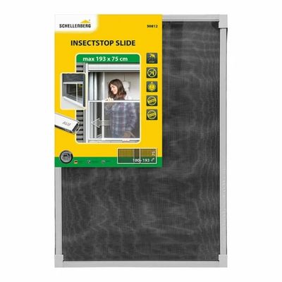 Moustiquaire coulissante 75x100-193 aluminium blanc SCHELLENBERG 