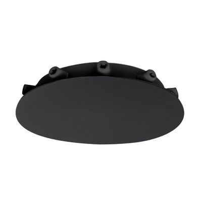 Plafonnier métal Ø 180 mm noir 12 sorties - TIBELEC
