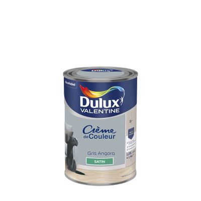 Peinture Crème de Couleur Gris Angora satin 1,25 L- DULUX VALENTINE