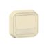 Bouton poussoir inverseur étanche IP55 lumineux + porte-étiquette encastrable Beige - Plexo LEGRAND