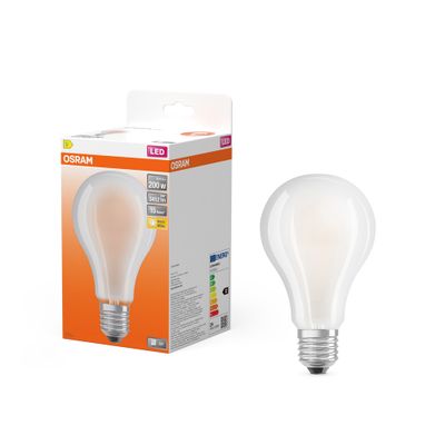 Ampoule LED E27 dépolie 24W 3452 lumens blanc chaud OSRAM