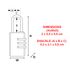 Cadenas à combinaison largeur 20 mm en aluminium MASTER LOCK