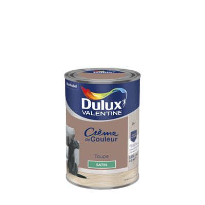 Peinture crème de couleur satin taupe 1,25 L- DULUX VALENTINE