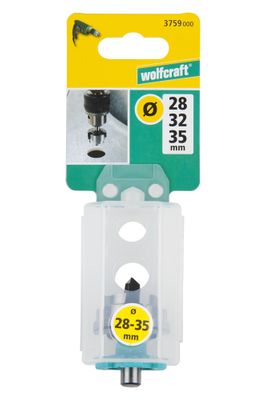Fraise étagère diamètres 28 mm, 32 mm et 35 mm WOLFCRAFT