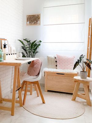 Coffre de rangement pin massif 48 x 70 x 40 cm