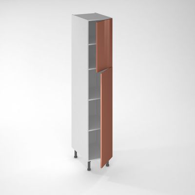 Porte pour colonne de cuisine Glossy terracotta brillant 130 x 40 cm OFITRES