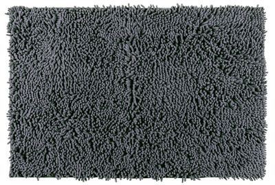 Tapis chenille gris 50 x 80 cm