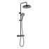Colonne de douche thermostatique noir Concave - EDOUARD ROUSSEAU