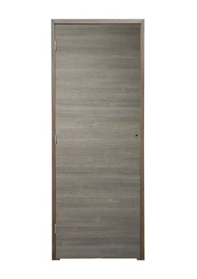 Bloc-porte fin de chantier postformé H.204 x 73 cm décor mélaminé ORME poussant droit - SMIS