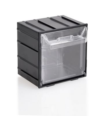 Bac de rangement plastique empilable par 3 - TACTIX