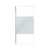 Paroi de douche à l'italienne 100x200 cm profilé chrome verre dépoli 8 mm Parma - AURLANE