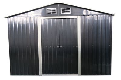 Abri de jardin en métal grand volume avec toit 2 pentes 5,29 m², Livraison à domicile incluse - HABRITA