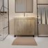 OP Meuble de salle de bains Timber 2 portes 80 x 83 x 46 cm MDF chêne naturel + vasque céramique blanche- AURLANE