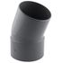 Coude PVC évacuation 20° mâle/femelle Ø100 - FITT