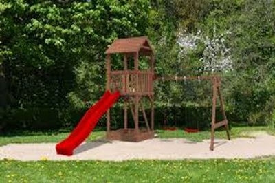 Aire de jeux Jesper 2 avec toboggan PALMAKO