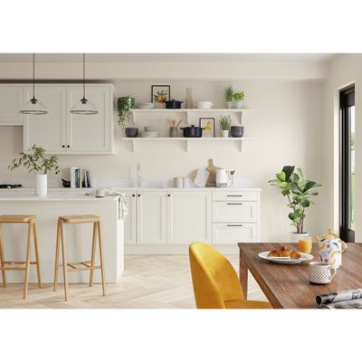 Peinture Crème de Couleur Cuisine et Bain Satin Blanc 0,75 L - DULUX VALENTINE