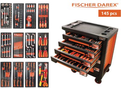 Servante équipée de 145 outils FISCHER DAREX