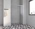 Porte de douche coulissante 120x185 cm profilé chrome verre transparent 4 mm Primera - OCEA