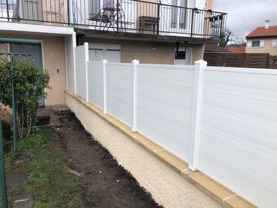 Lame multifonction PVC blanc L 2,40 m - 200 x 30 mm - MOREY