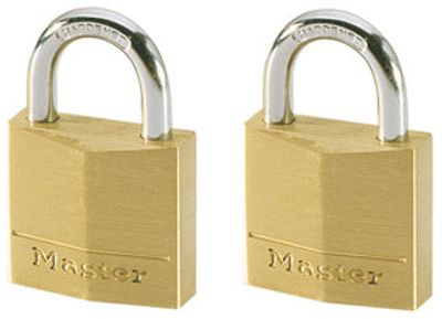 Cadenas à clés largeur 30 mm en laiton s'entrouvrant par 2 MASTER LOCK