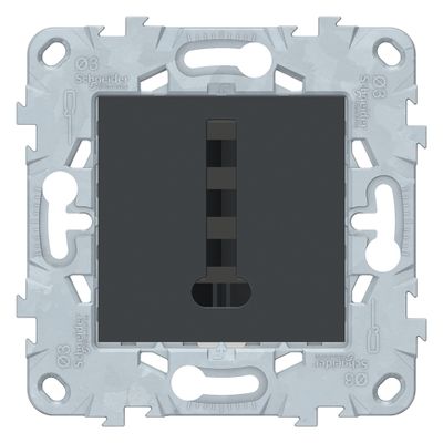 Prise téléphone anthracite - Unica SCHNEIDER ELECTRIC