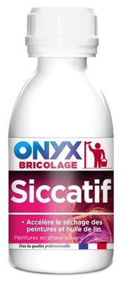 Siccatif Accélérateur séchage pour peintures et huile de lin 190 ml ONYX