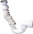 Siphon multi-positions extensible blanc Ø40 mm pour évier - WIRQUIN